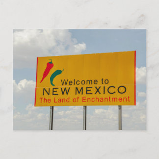New mexico Välkomstskylt - Land Enchantment Vykort