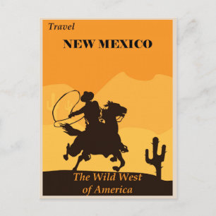 New mexico Vintage resor Poster Vykort