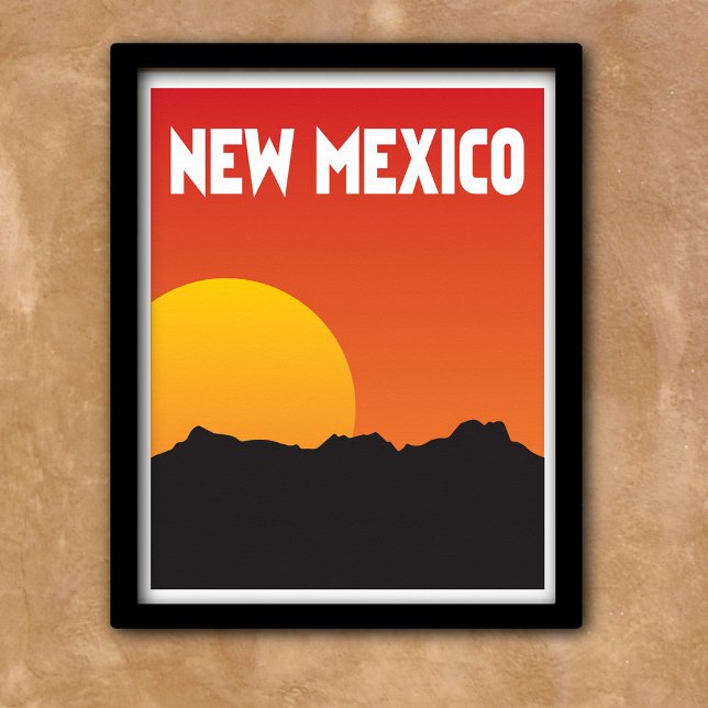 New mexico vintage resor stil poster (Skapare uppladdad)