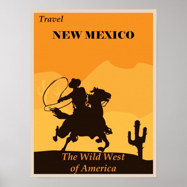 New mexico Vintage Vilda western Poster (Framsidan)