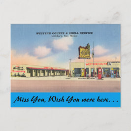 new mexico, Westerna domstolar, Lordsburg Vykort
