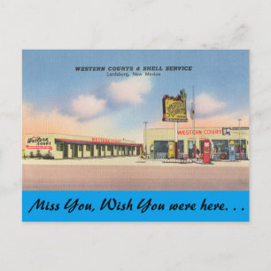 new mexico, Westerna domstolar, Lordsburg Vykort