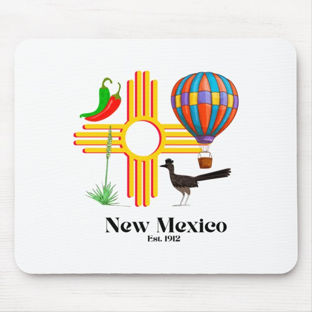 New Mexico Zia_ Chilies, Ballong, Vägtigrärla, Yuc Musmatta (Framsidan)