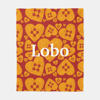 New Mexico Zia Heart Fleecefilt