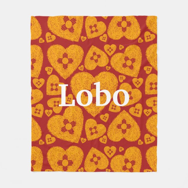 New Mexico Zia Heart Fleecefilt (Framsidan)