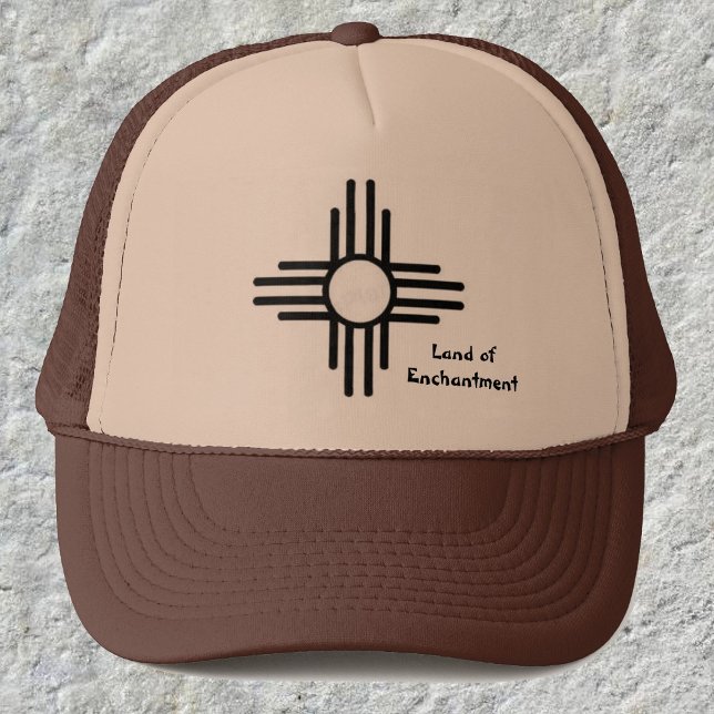 New mexico Zia Sol Symbol Anpassningsbar Hat Cap Keps (Skapare uppladdad)