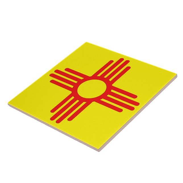 New mexico Zia Sol Symbol Kakelplatta (Sidan)