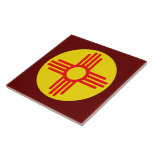 New mexico Zia Sol Symbol Kakelplatta<br><div class="desc">New mexico Zia Sol Symbol - Talking Canyons,  New mexico</div>