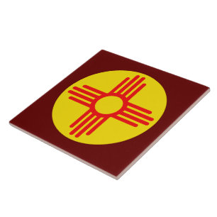 new mexico Zia Sol Symbol Kakelplatta