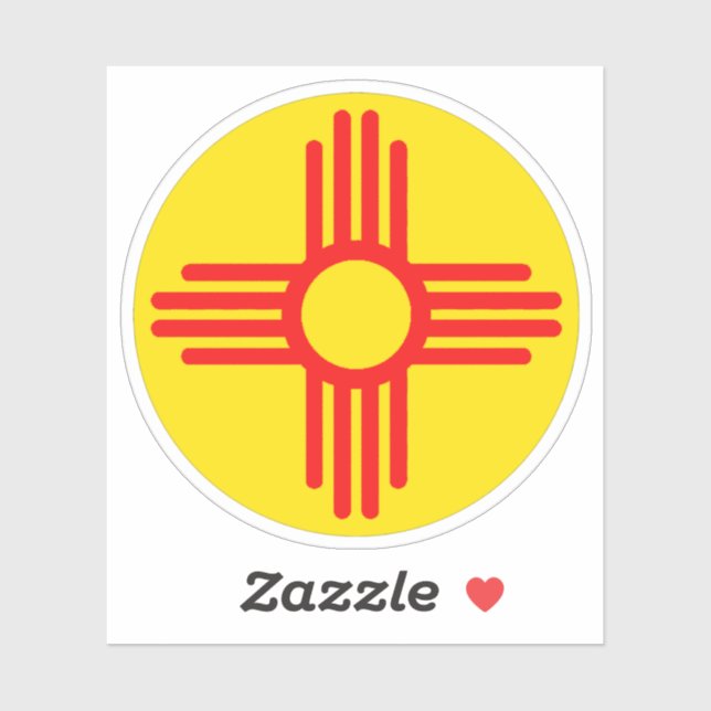New mexico Zia Sol Symbol Klistermärken (Ark)