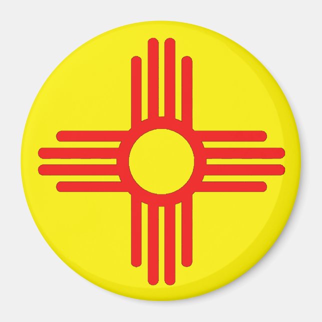 New mexico Zia Sol Symbol Magnet (Framsidan)