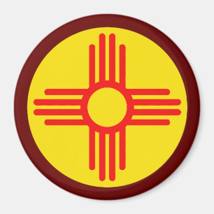 new mexico Zia Sol Symbol Magnet
