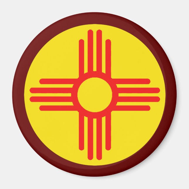 New mexico Zia Sol Symbol Magnet (Framsidan)