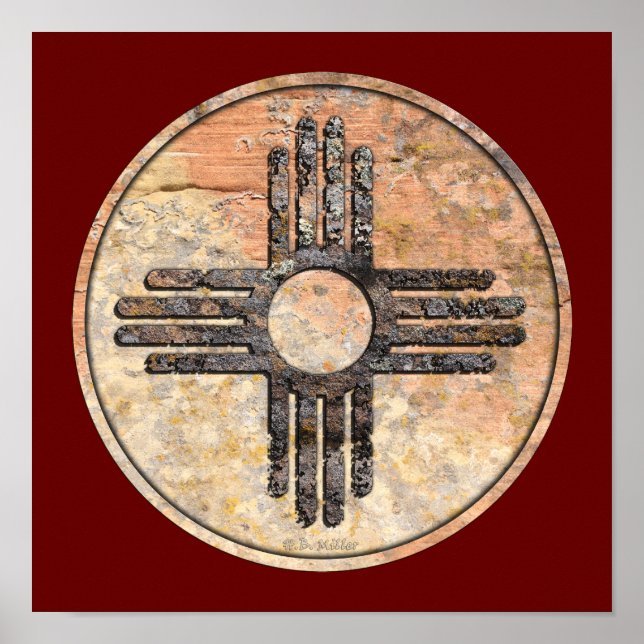New mexico Zia Sol Symbol Poster (Framsidan)