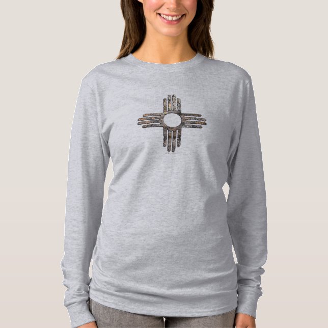 New mexico Zia Sol Symbol T Shirt (Framsida)