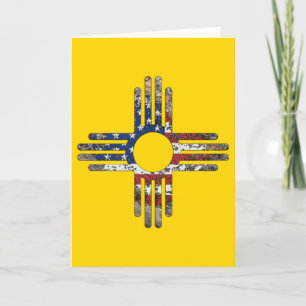 New mexico Zia Sol Symbol Talking Canyons, NCard Kort