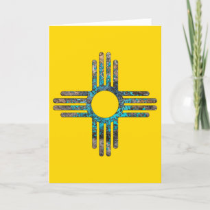 New mexico Zia Sol Symbol Talking Canyons, NCard Kort