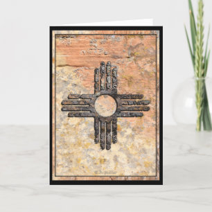 New mexico Zia Sol Symbol Talking Canyons, NCard Kort