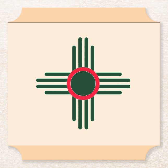 New Mexico Zia Sun Christams  Underlägg Papper (Framsida)