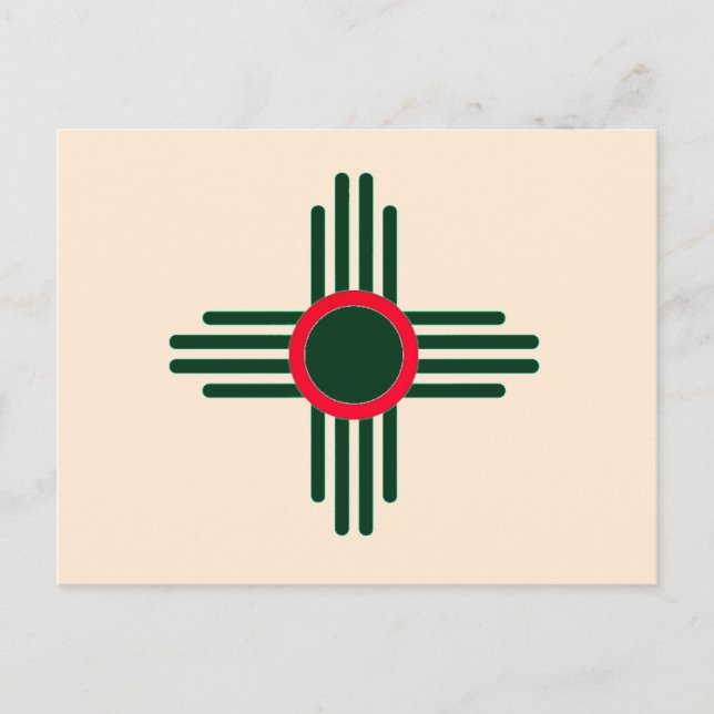 New Mexico Zia Sun jul  Inbjudan Vykort (Framsida)