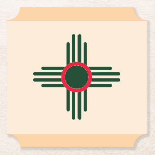 New Mexico Zia Sun jul Underlägg Papper
