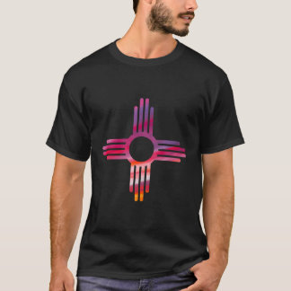 New mexico Zia Symbol Art Print Hoodie T Shirt