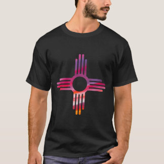 New mexico Zia Symbol Art Print Hoodie T Shirt