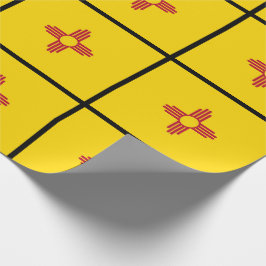 New Mexico Zia Symbol Flagga Presentpapper
