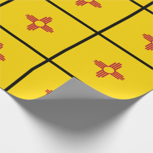 New Mexico Zia Symbol Flagga Presentpapper