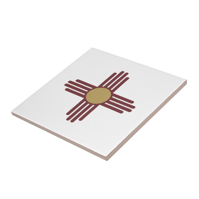 New Mexico Zia-symbol Kakelplatta (Sidan)