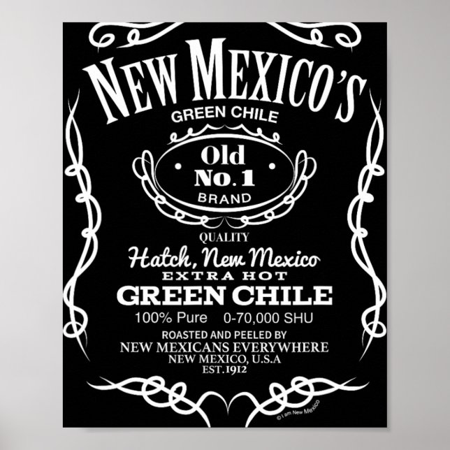 New Mexicos gamla nr 1 Hatch gröna chile nyhetsdet Poster (Framsidan)
