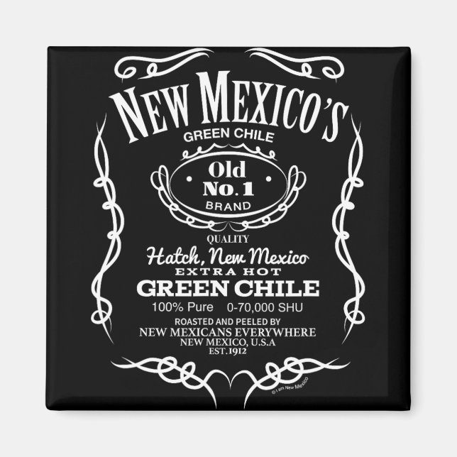 New Mexico's Old No. 1 Hatch Green Chile Novelty D Magnet (Framsidan)