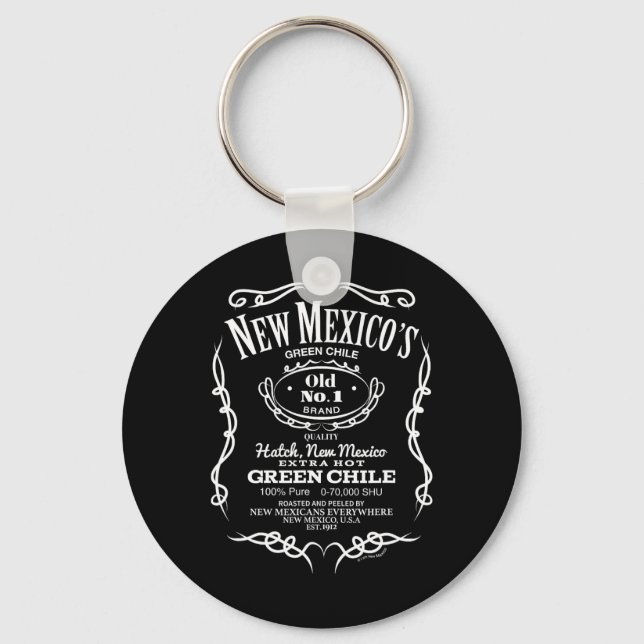 New Mexico's Old No. 1 Hatch Green Chile Novelty D Nyckelring (Framsida)