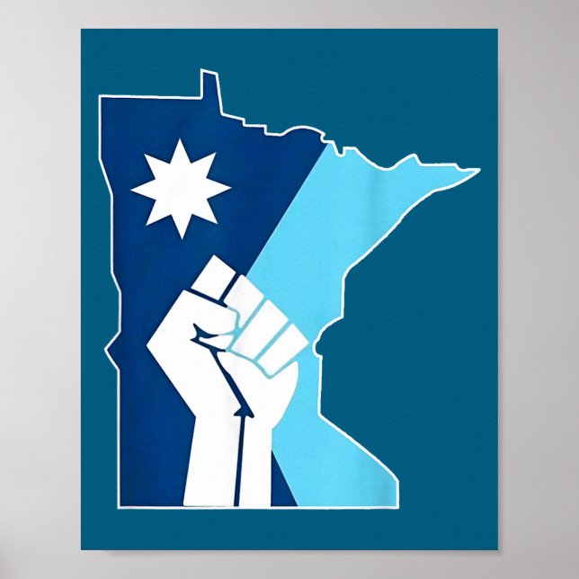 New Minnesota Rebel State Flag Poster (Framsidan)