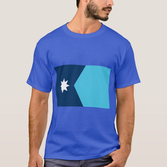 New Minnesota Statlig flagga T Shirt (Framsida)