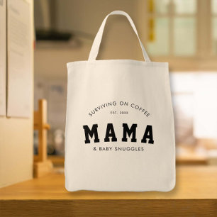 New Mor Coffee Snuggles Mamma Funny Gift Tygkasse