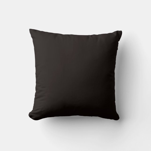 New Mörk Brown Solid Couch Pillow Gift Kudde (Framsida)