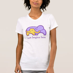 New Mors kärlek börjar här, elefantskjorta Tee