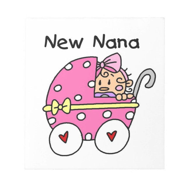 New Nana Baby i Carriage Gifts Anteckningsblock (Framsida)