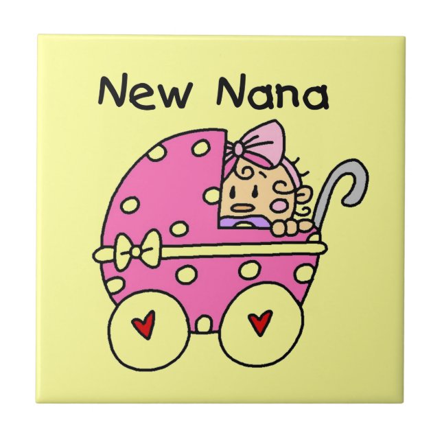 New Nana Baby i Carriage Gifts Kakelplatta (Framsidan)