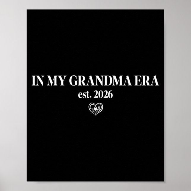 New Nana In My Grandma Era 2026 Promoted To Grandm Poster (Framsidan)