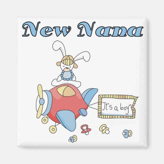 New Nana of Boy-Airplane Tshirts and Gifts Magnet (Framsidan)