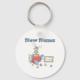 New Nana of Boy-Airplane Tshirts and Gifts Nyckelring