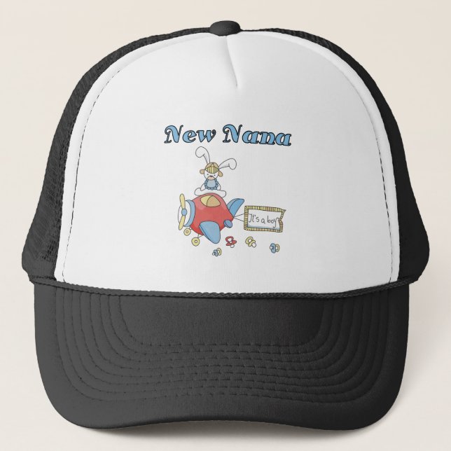 New Nana of Boy-Airplane Tshirts and Gifts Truckerkeps (Framsida)