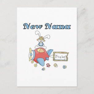 New Nana of Boy-Airplane Tshirts and Gifts Vykort