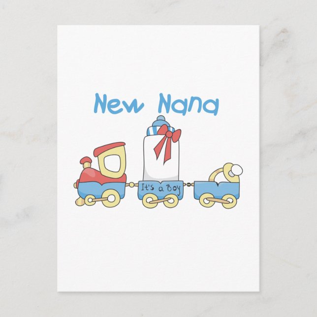 New Nana - Tåg Tshirts och Gift Vykort (Framsida)