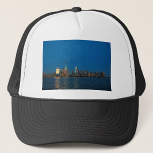 New night ljus of New York City USA Keps