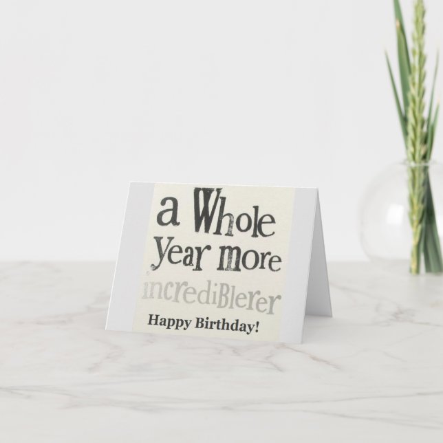 "NEW ORD" FÖR "DITT BIRTHDAY" ÖNSKAN KORT (Framsida)