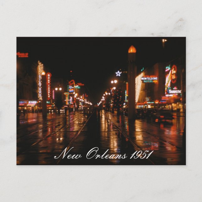 New Orleans 1951 vykort (Framsida)