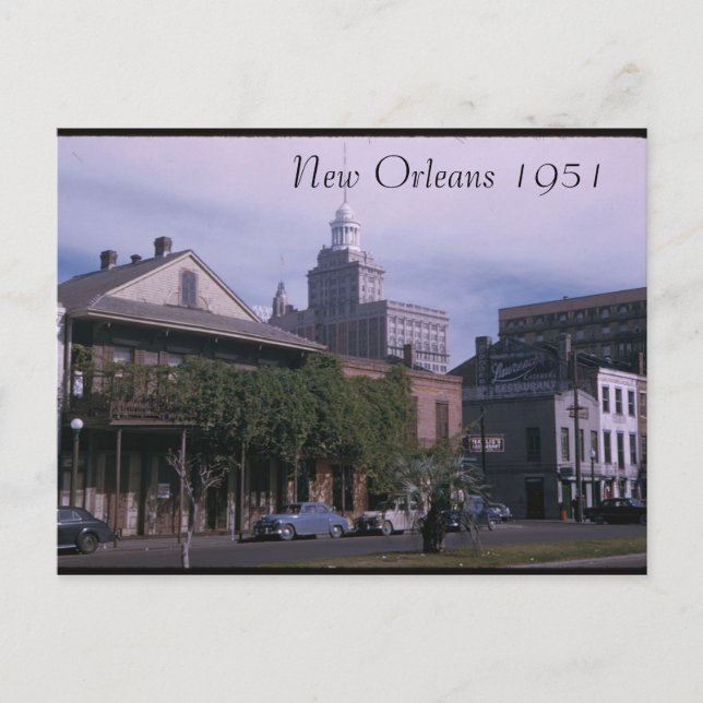 New Orleans 1951 vykort (Framsida)